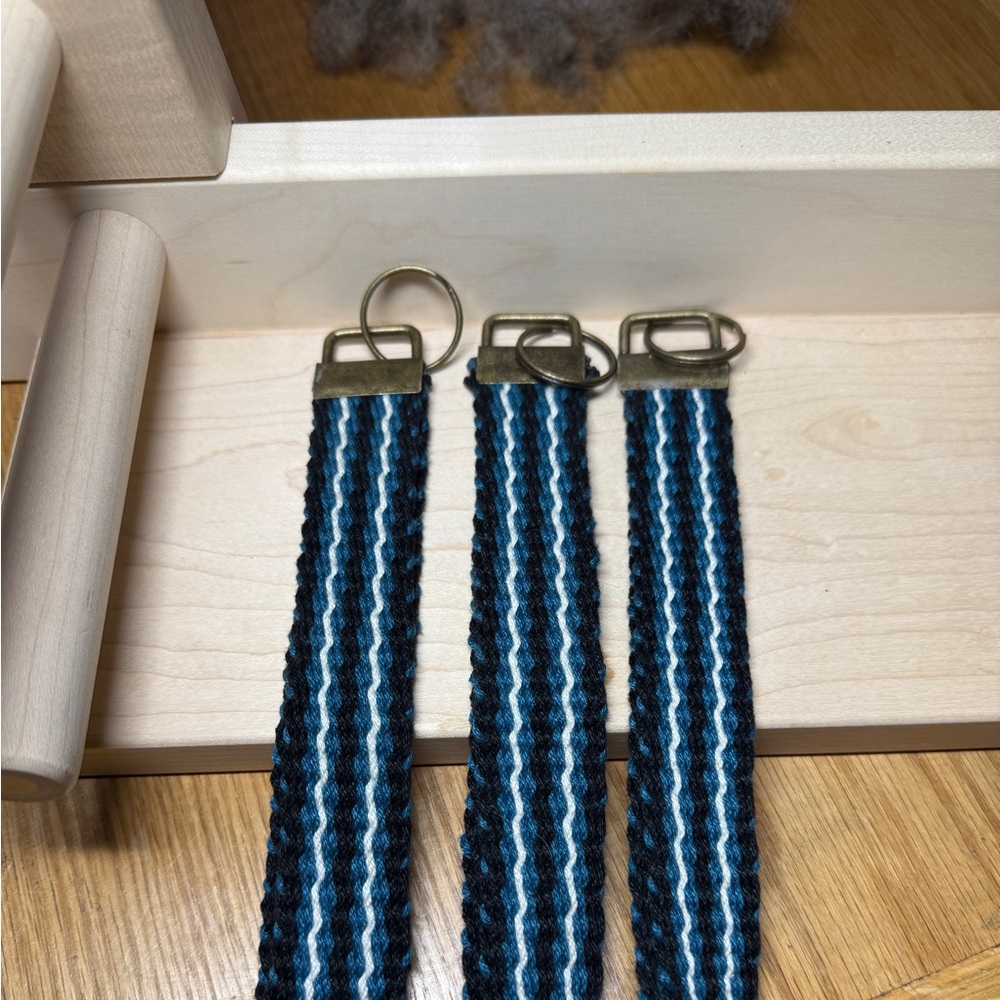 Hand Woven Keychains On a Inkle Loom